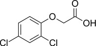 2,4 Дихлорфеноксиуксусная кислота - Структурная формула