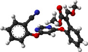 Азоксистробин - Трехмерная модель молекулы