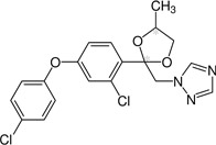 Дифеноконазол - Структурная формула