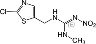 Клотианидин - Структурная формула
