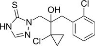 Протиоконазол  - структурная формула