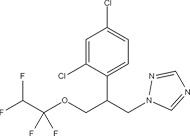 Тетраконазол - структурная формула